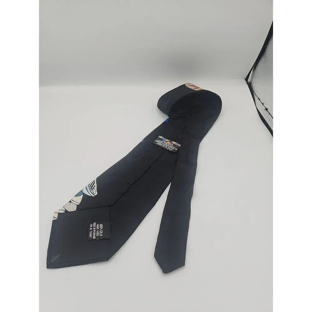 Looney Tunes Mania Space Jam 1995 100% Silk Tie